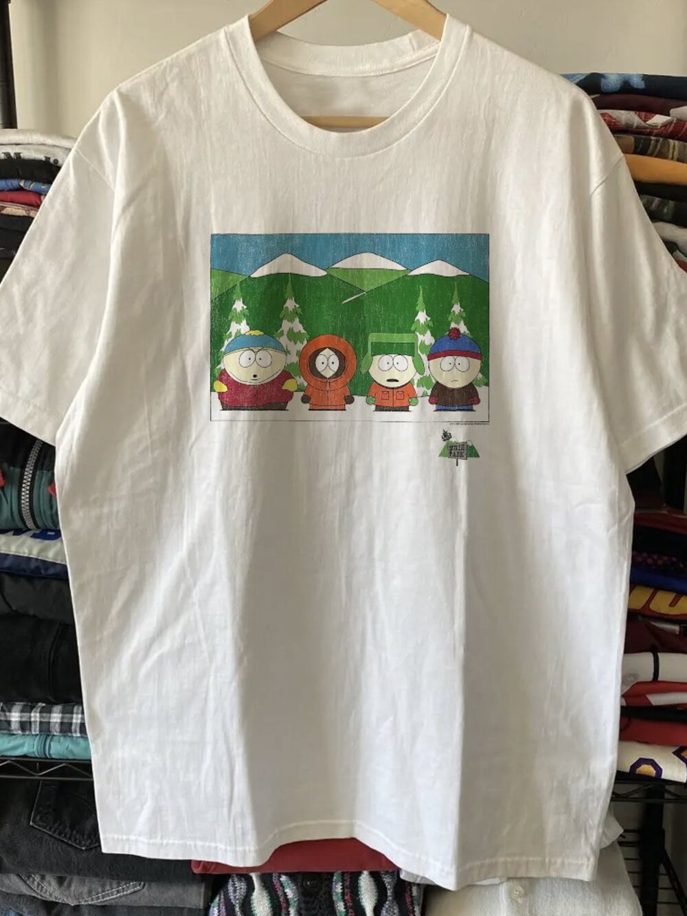 1997 South Park Washed White Tee